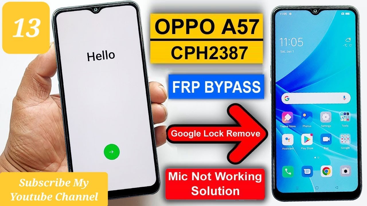 OPPO A57 2022 FRP Bypass||Android 13 ||OPPO A57 OPPO A57 2022 FRP Bypass||Android 13 ||OPPO A57