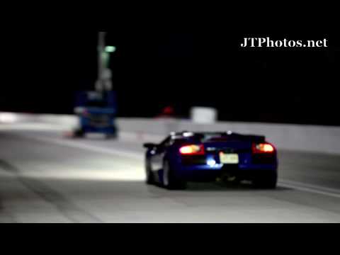 This gorgeous blue Lamborghini Murcielago Roadster with incredible exhaust