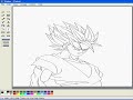 Drawing Son Goku in MS Paint