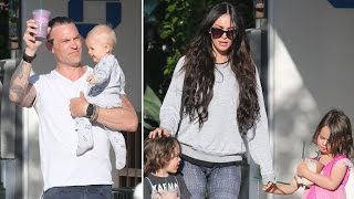 megan fox and brian austin green take their boys out in malibu