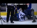 Blake Wheeler crashes into door