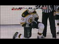 Zdeno Chara gets a shot in the face