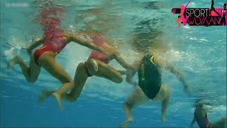 Underwater Camera Womens Water Polo - Australia Vs Spain