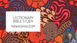11 26 2020 Lectionary Bible Study