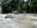 Slim River Water Rafting in Perak Malaysia - Raft gets stuck