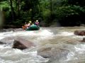 Slim River Water Rafting in Perak Malaysia - Raft gets stuck