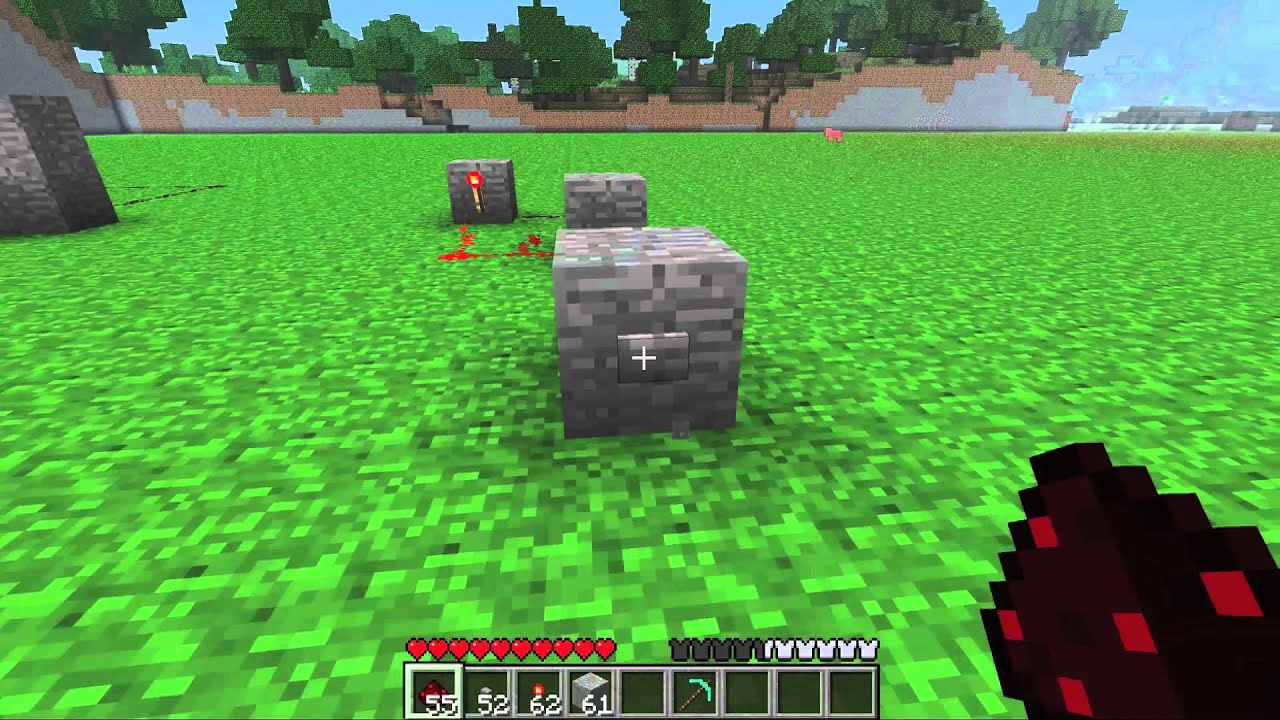 Minecraft Toggle Power w/ Button RS NOR Latch YouTube