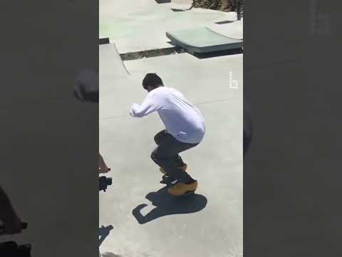 Can you skate in wooden clogs?!? #skateboarding #learntoskate #how