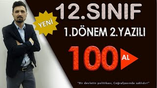 12.Sinif 1.Dönem 2.Yazili Coğrafya 2022-2023
