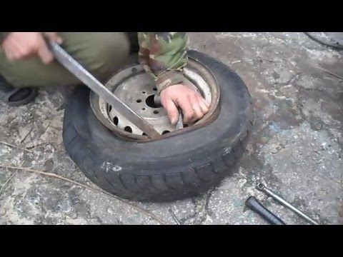 Как разбортировать колесо автомобиля своими руками в домашних условиях Как разбортировать колесо автомобиля своими руками в домашних условиях