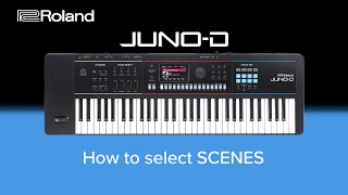 Roland Juno-D - How To Select Scenes