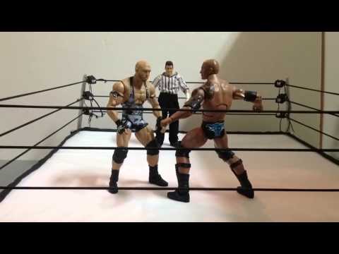 WWE - the rock vs. ryback full match (stop motion)