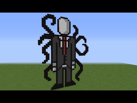 как построить Слендермена в minecraft(#2) - YouTube