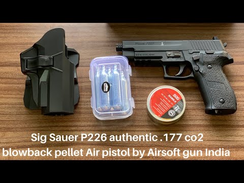 Sig Sauer P226 authentic .177 co2 blowback pellet Air pistol by Airsoft gun India