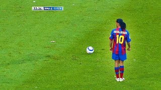 Dünyayı Şoke Eden Ronaldinho Golleri - Messiye Futbolu Öğreten Adam...