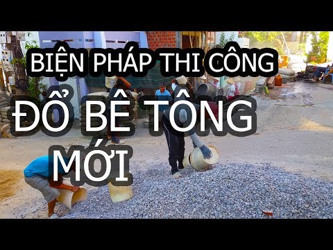 Biện Pháp Thi công đổ bê tông thủ công