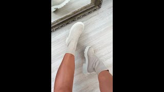 Bota Meia Angelica Off White Damannu Shoes