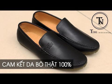 Giày lười nam da bò GL55 - Giày da bò 100% bán chạy nhất của Giày da Tino