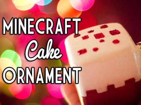 minecraft cake ornament diy how to save money and do stampy long nose christmas