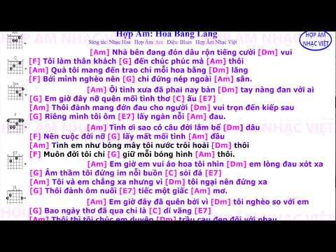 Hợp Âm | Hoa Bằng Lăng |Am La Thứ