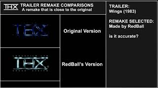Thx Wings 1983 Trailer Remake Comparison Early Version