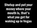 Waking up in Vegas Lyrics