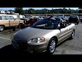 2002 Chrysler Sebring Convertible LXi 1 Owner For Sale CHEAP Project