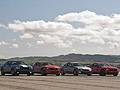 V-6 Coupe Drag Race! - Mustang vs Genesis Coupe 3.8 vs Camaro RS vs Challenger SE