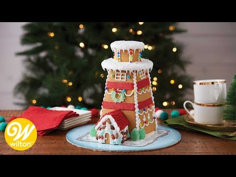 How to Make a Gingerbread Lighthouse | Wilton