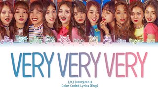 [THROWBACK] I.O.I (아이오아이) – Very Very Very (Color Coded Lyrics Eng/Rom/Han)