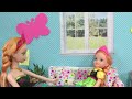 RUNNY NOSE ! Elsa & Anna toddlers - Little Anna is Sick - Afraid of Nose Drops - Sneezing