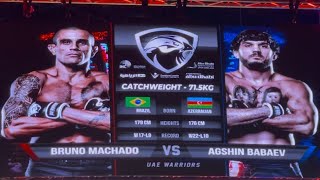 Uae Warriors 62 - Bruno Machado Vs Agshin Babaev