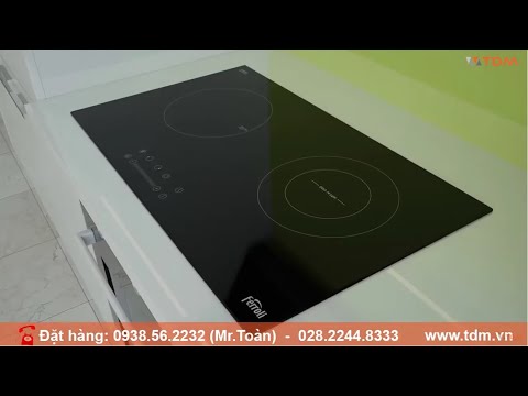 TDM.VN | Review bếp điện từ Ferroli IC4200BN IC4200BS có 2 bếp từ và hồng ngoại chính hãng