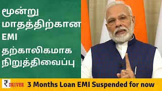 RBI Suspends 3 months EMI of Loans. Instruction to Banks. Home, Car, Personal loans and Credit card