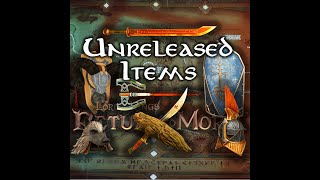 Unreleased Weapons & Armors | Unused Items And Prototype Music | Lord Of The Rings: Return To Moria