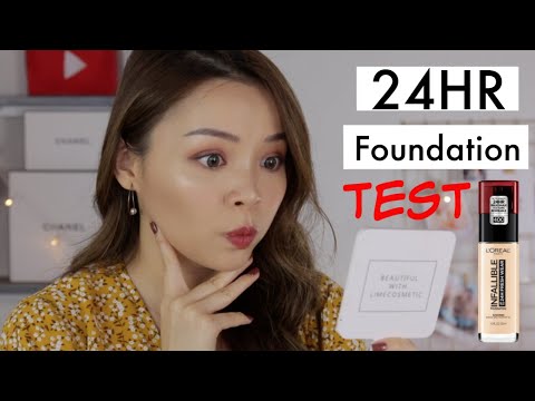 🤯 Test Kem Nền Mới Trong 9 Tiếng ❤️ Full Day Wear Test Loreal Infallible Fresh Wear Foundation