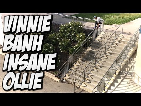 VINNIE BANH BIGGEST OLLIE SO FAR !!! - A DAY WITH NKA -