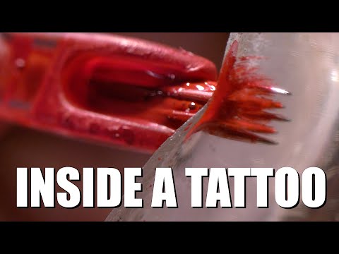 Tattoo on Transparent &quot;Skin&quot; at 20,000fps - The Slow Mo Guys