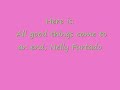 Nelly Furtado- All Good Things Come To An End with lyrics on screen