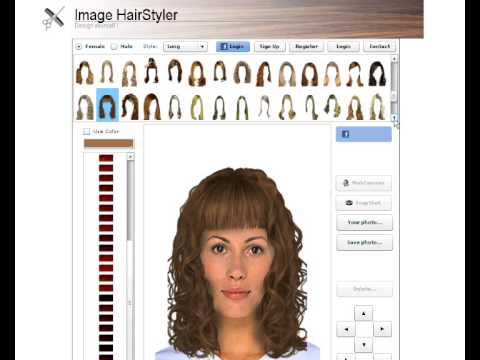 virtual hairstyle generator and virtual haircut simulator for women