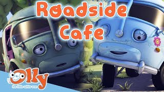 Cars for Kids - Roadside Cafe | Transport for Kids | Olly the Little White Van | Full Episode
