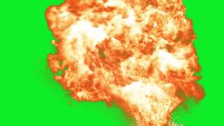 Ateş Patlama Efekti Green Screen