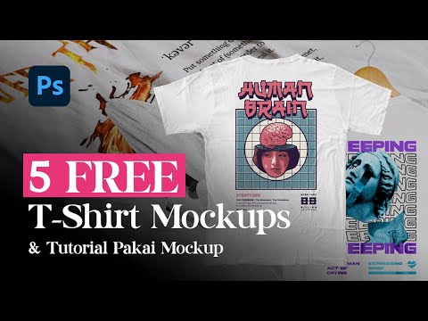 5 Free Tshirt Mockups dan Tutorial Pakai Mockup di Photoshop