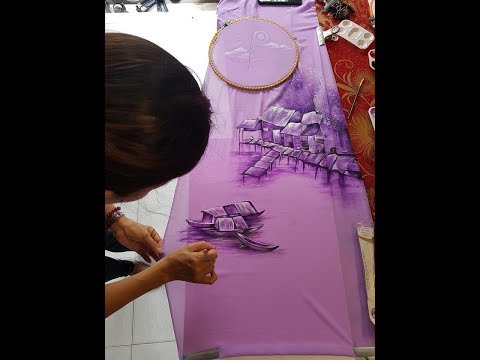 Vẽ phong cảnh trên áo dài như thế nào ? 0902.732.572
