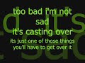 Get Over It - Avril Lavigne [Lyrics On Screen]