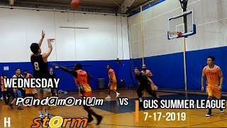 Pandamonium vs Storm 7 17 Summer League Basketball Wednesday Gus 19 Ironman theLottory Jmvol
