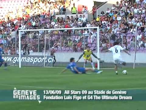 luis figo pig head. All Stars 09 au Stade de Genève, fondation Luis Figo et G4 The Ultimate Dream.