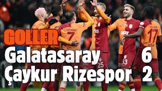 Galatasaray 6 - 2 Çaykur Rizespor Tüm goller! #galatasaray #çaykurrizespor #icar