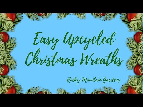 DIY Garage Sale Christmas Wreaths Makeover 🎅🏻🌲