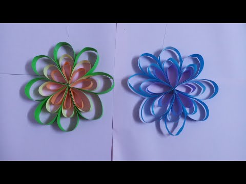 Cách làm hoa giấy trang trí treo tường -Hoe maak je decoratieve papieren bloemen aan de muur